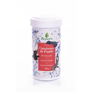 Poytara Carnívoros de Fundo - Pote 130g - Ração Peixes