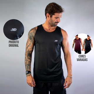 Camiseta Regata Masculina Lisa Academia Malhar Praia