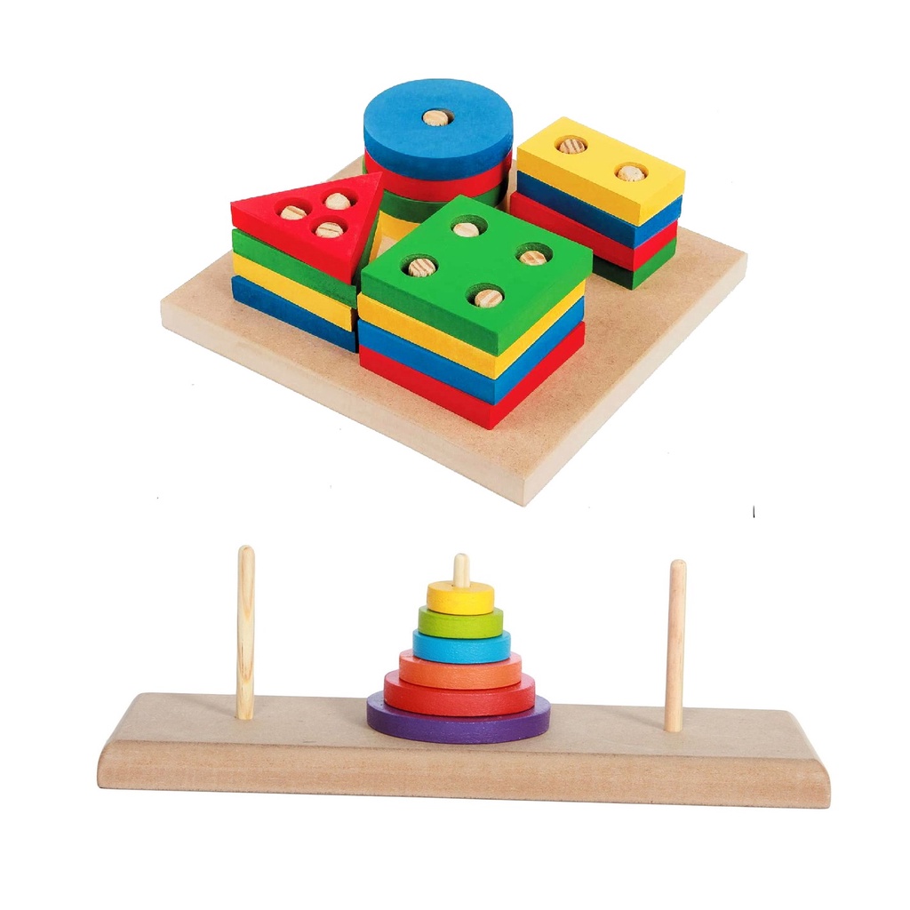 Encaixe Formas Geométricas, Brinquedo Educativo Montessori