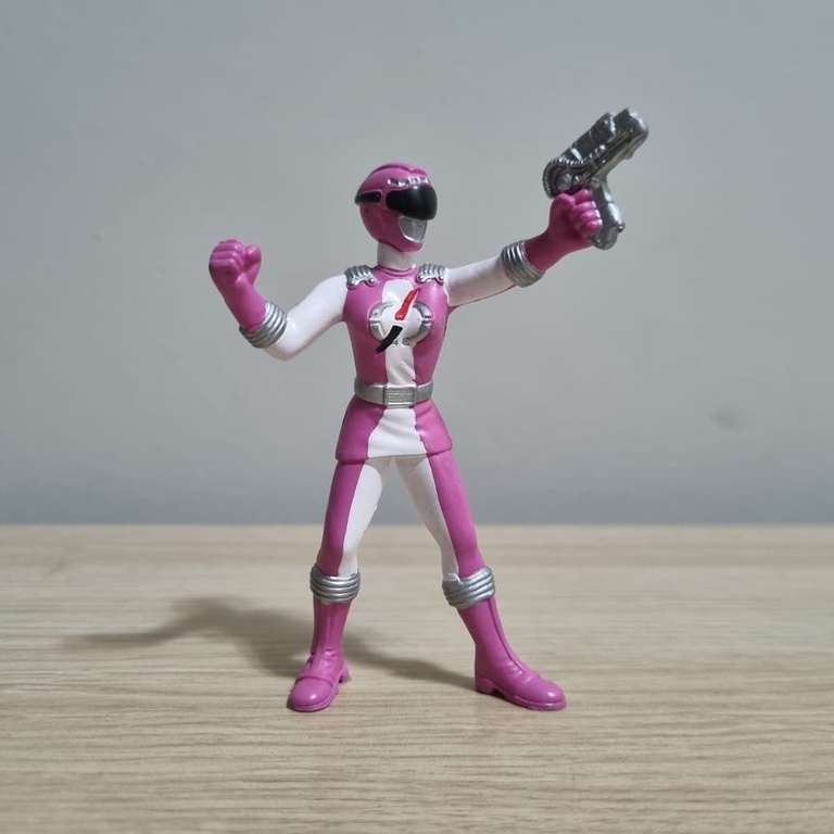 Boneco Power Rangers - Ranger Rosa - Bandai - 9 cm | Shopee Brasil