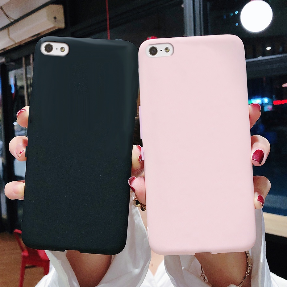 Capa Para iPhone 5/5s/SE 2016 Geleia De Doce Fosca Simples Casais De Silicone Soft TPU Phone