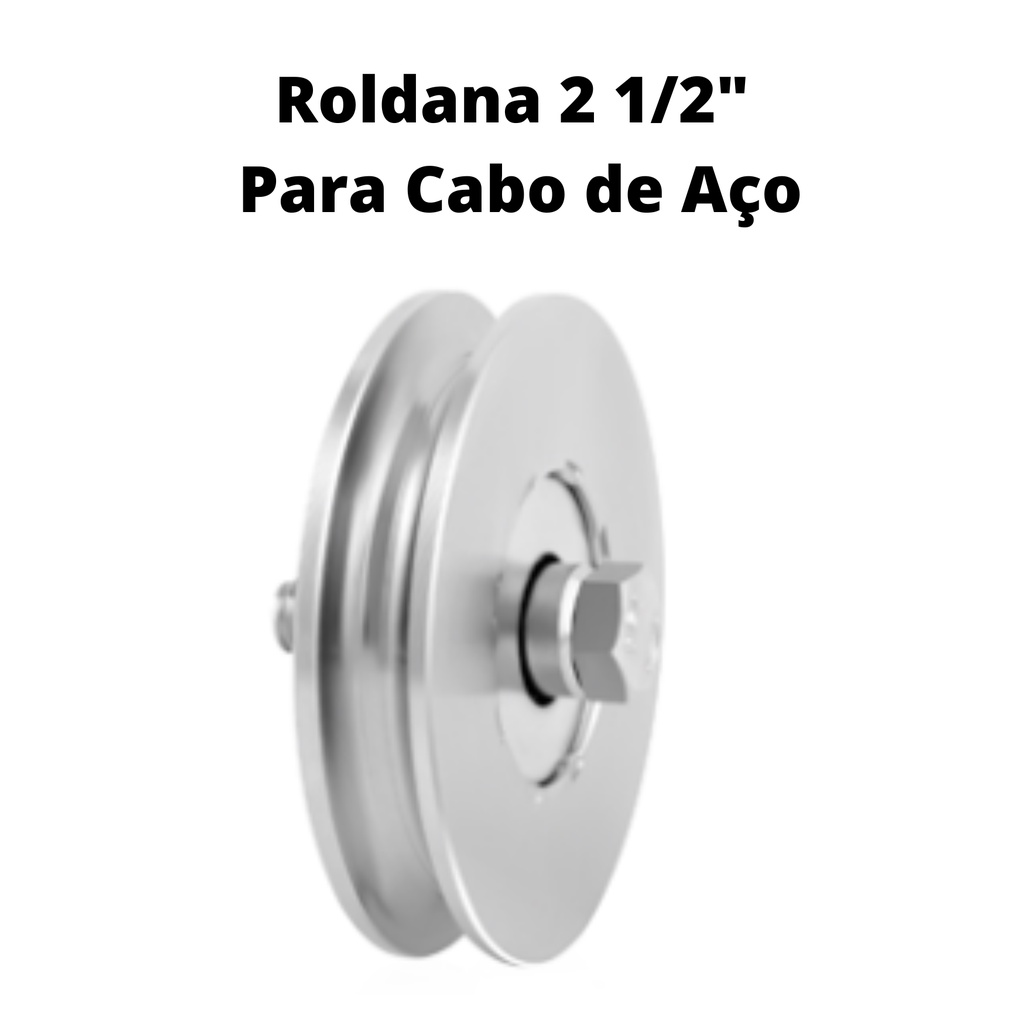 Roldana Para Cabo de Aço 2 1/2" | Shopee Brasil