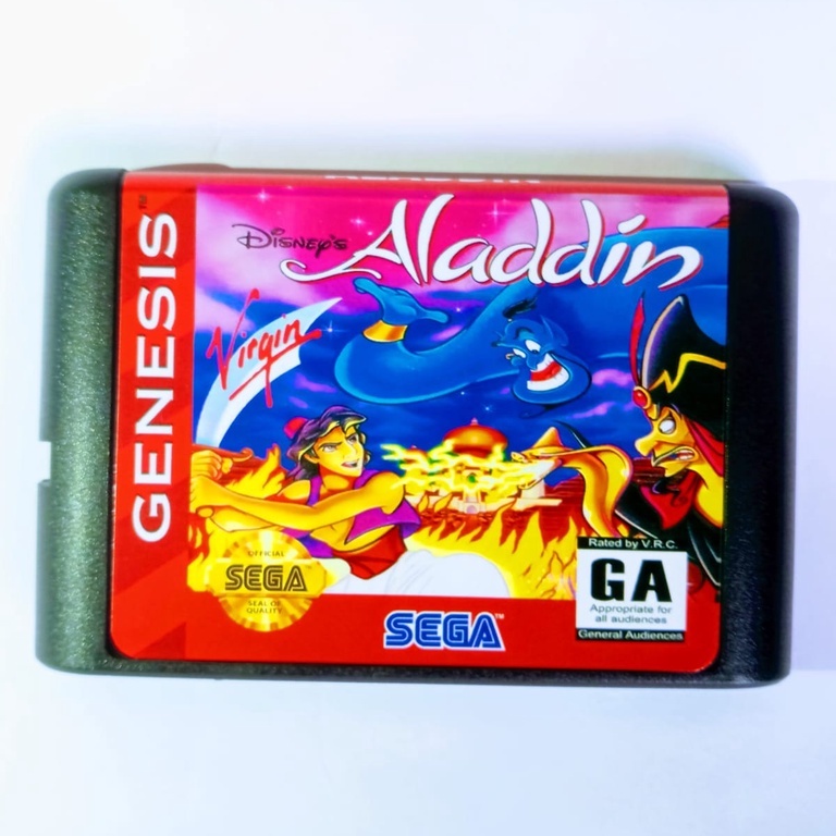 Aladdin Cartucho Fita Jogo para Mega Drive Sega Genesis