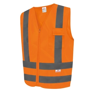 Colete Refletivo Com 1 Bolso Laranja Fluorescente Steelflex