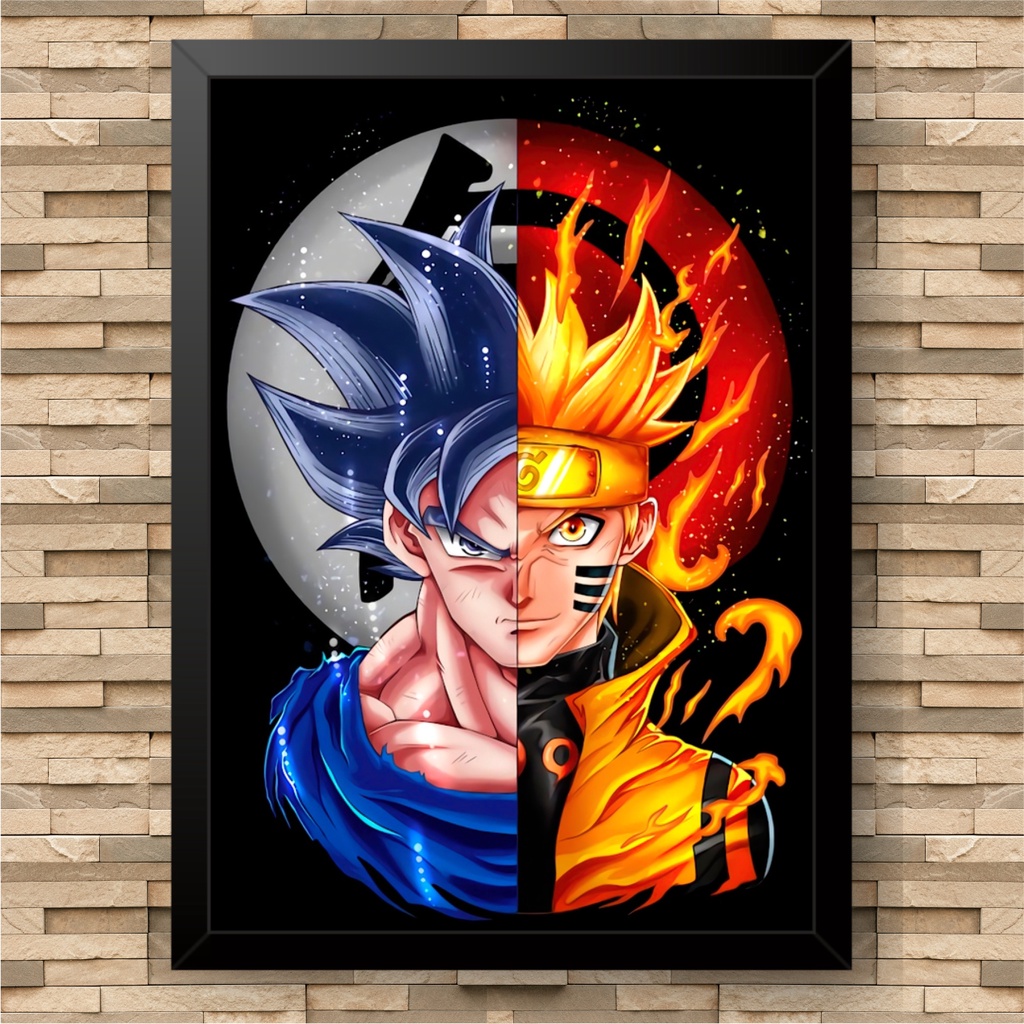 Placa Decorativa de Metal Itachi e Sasuke Uchiha: Naruto Classico