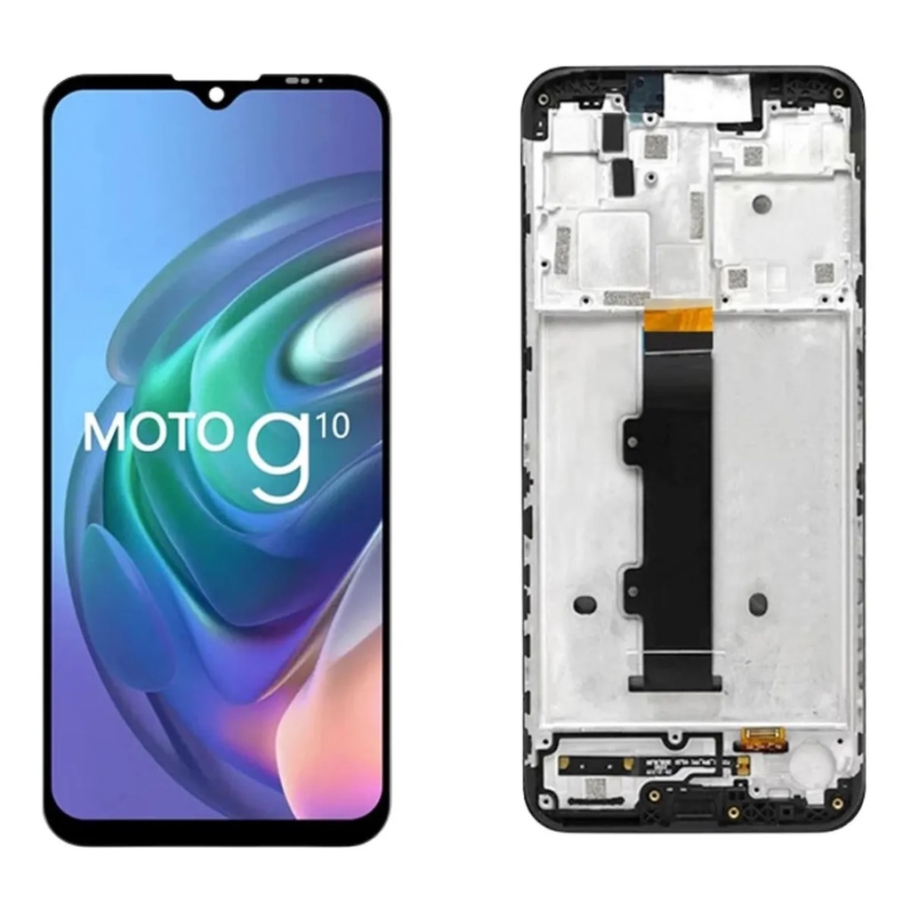 Tela Frontal Lcd Display Moto G10 Xt2127-1 Com Aro | Shopee Brasil