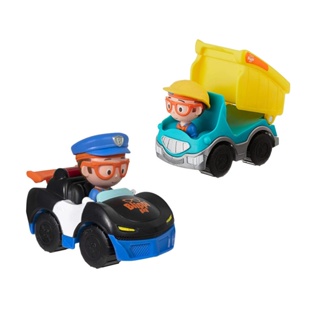 Kit Blippi Veículos -Carro de Policia + Caminhão de Descarga