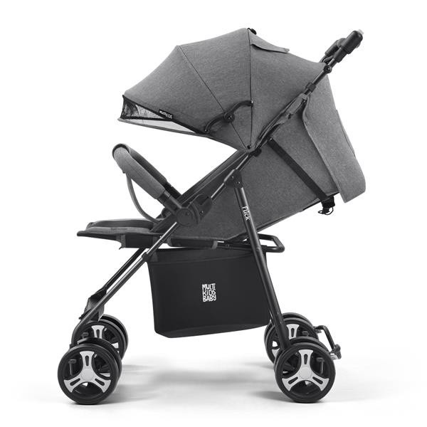Carrinho de Passeio para Bebê Flick 0 a 15kg Cinza Multikids