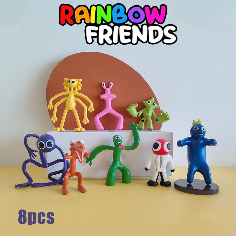 6pcs/set Roblox Rainbow Friends Building Block Toy Action Coleção