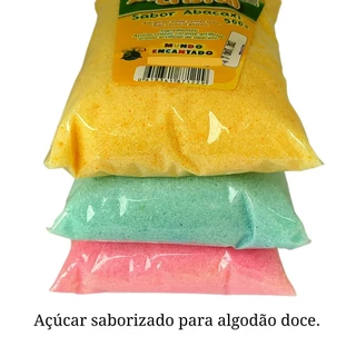 Açúcar Própria Para Algodão Doce Saborizada Colorida, 1 unidade