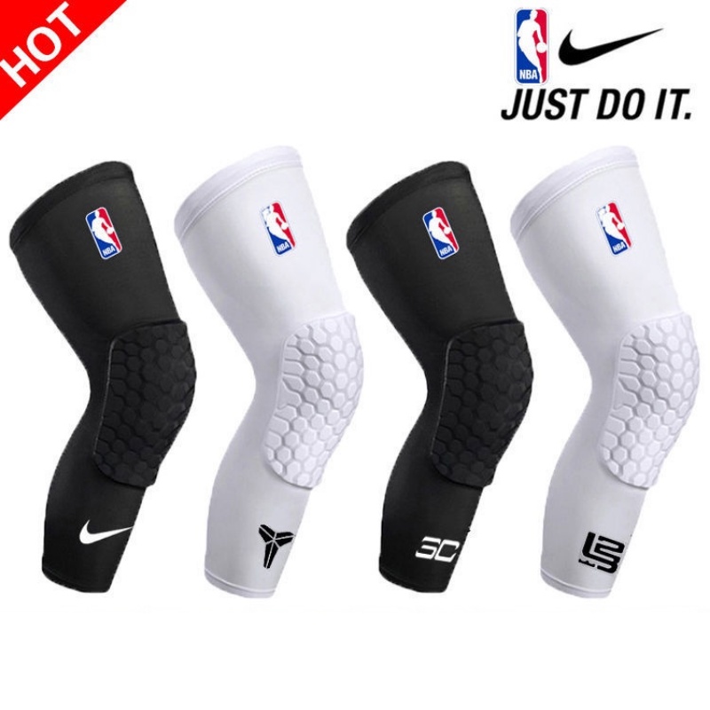 Joelheiras De Basquetebol Anti-Colisão Profissional Homens Longos ...