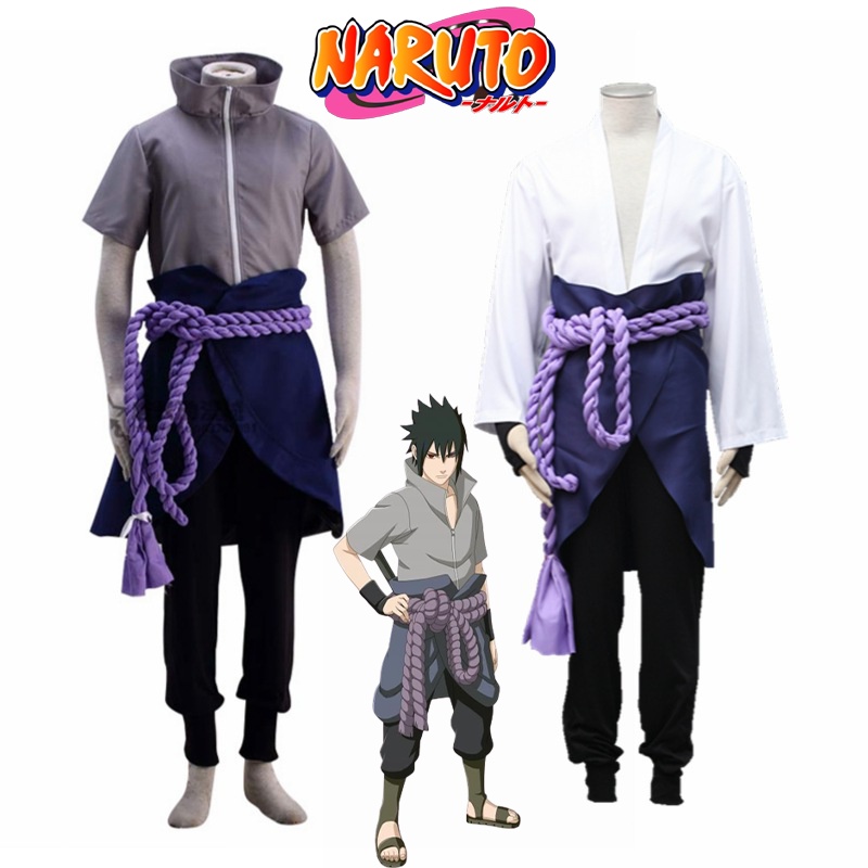 Fantasia De Cosplay De Anime Sasuke Uchiha, Uniforme De Roupa