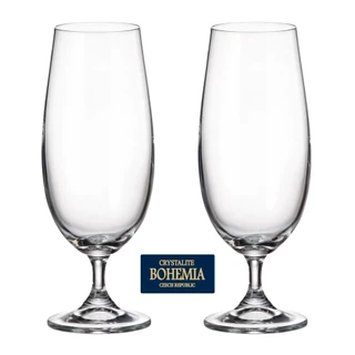 Jogo de Taça Cerveja Cristal Bohemia 380 ml Kit 2 Unidades