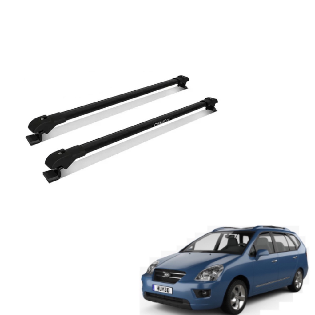 Rack Travessa Teto Kia Carens 2008 2009 2010 2011 2012 Cristalcar Slim ...