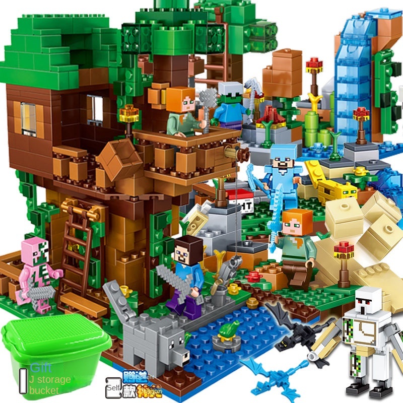 Minecraft 21137 Caverna e Creeper Building Blocks Toy / Brinquedo Educacional para Crianças