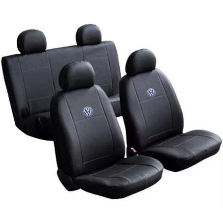 Capa Carro Banco Ela´stico Fácil Instalação Couro Courvin Modelo Universal Volkswagen Gol Fox CrossFox Parati