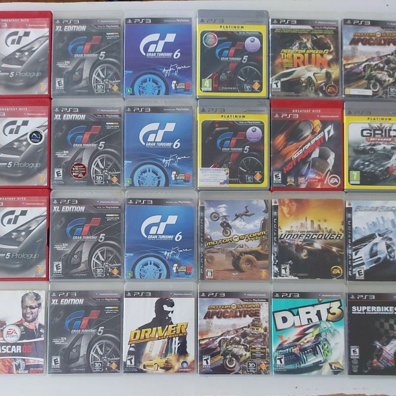 Jogos de corrida PS3(Gran turismo, GRID, Need for Speed)- originais,  usados. VENDA AVULSA