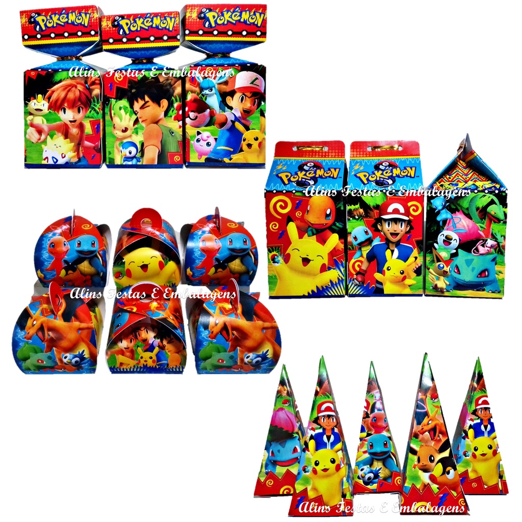 8pc/Lot Pokemon Go Pikachu Straws Tema Plástico Para Festa De Aniversário  Infantil Suprimentos