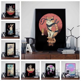 Cartoon Anime Aesthetic Room Decorar, Pintura em tela, Cartaz