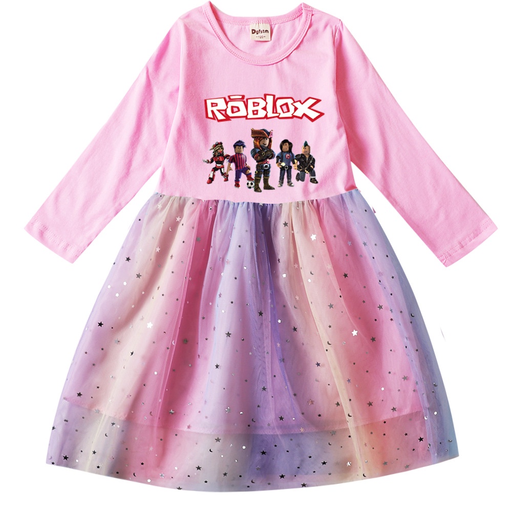Fantasia Roblox Personalizada Infantil Menina Colorido 1 a 8