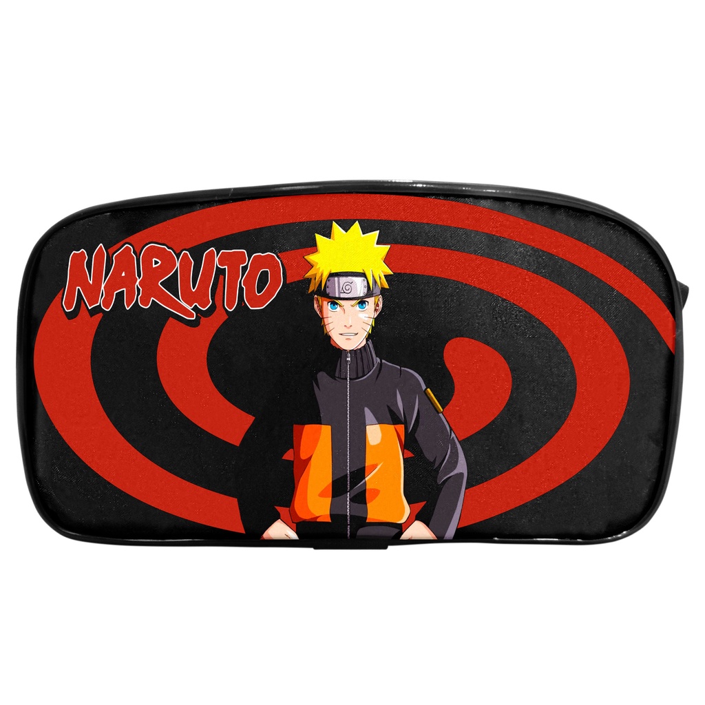 Tênis Cano Alto Akatsuki Nuvem Anime Narutoo - Preto