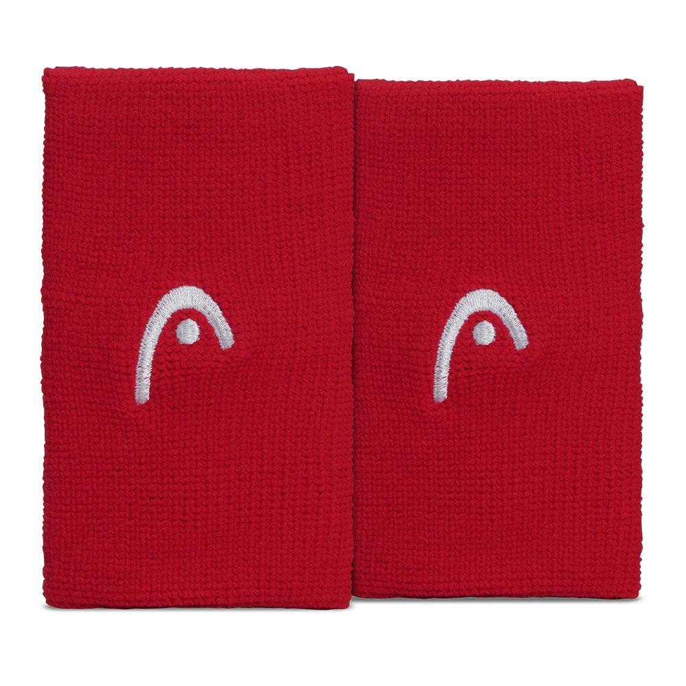 Munhequeira Head 2.5 Grande Logo Vermelha - Com 02 Unidades