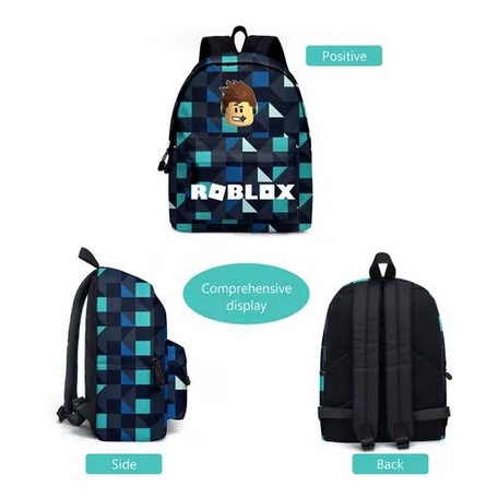 Conjunto de mochila e lancheira para estudantes de desenho animado Roblox -  Escorrega o Preço