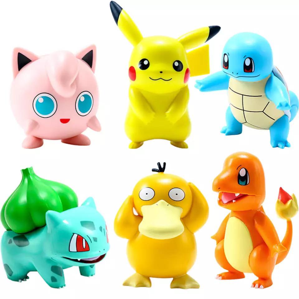 Genuine pokemon figura de ação versão japonesa do brinquedo mcdonald's  pikachu e outros raros brinquedos modelo de impressão