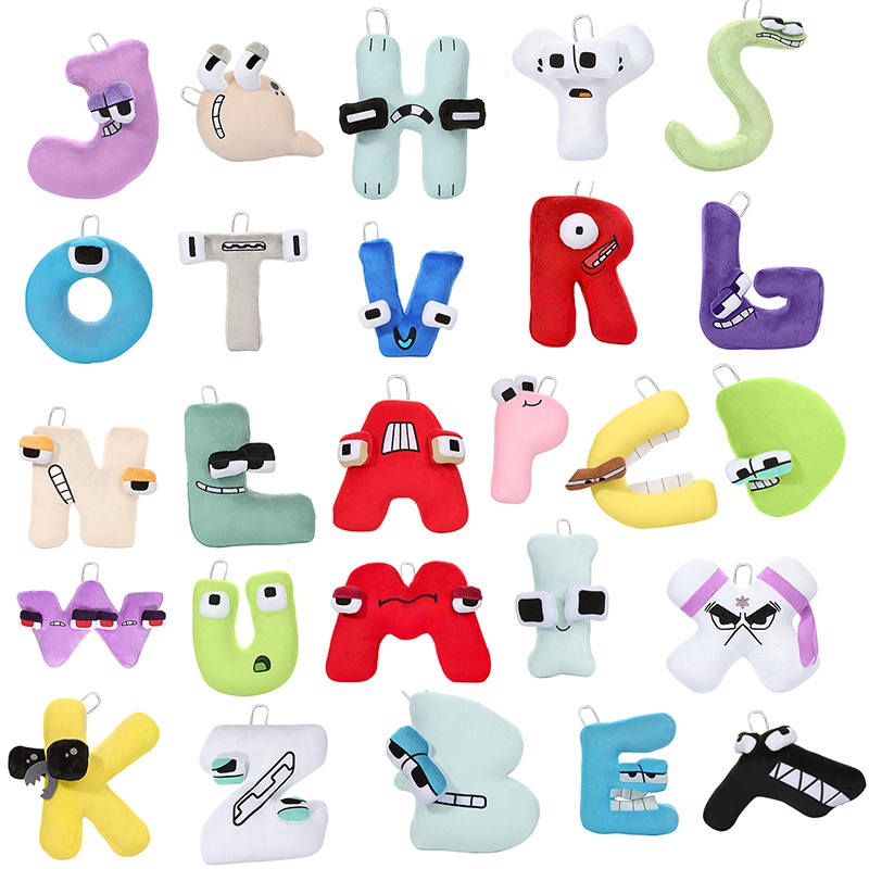 Brinquedo De Pelúcia Alphabet Lore Abc English Para Crianças