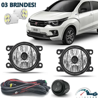 Kit Farol De Milha Neblina Fiat Mobi 2016 2017 2018 2019 2020 2021