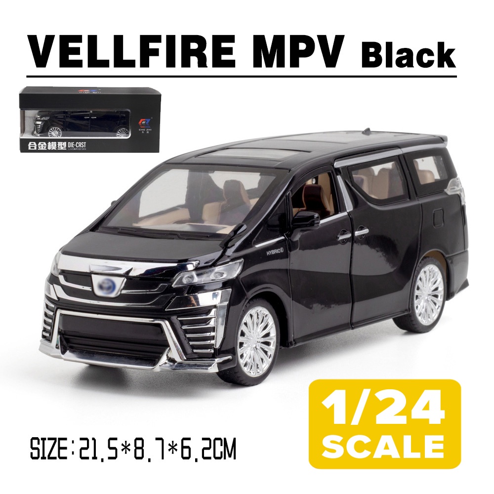 KLT 1/24 Modelo De Carro Diecast Modellista Toyota Alphard