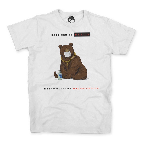 Camiseta Algodao Baco Exu do Blues de Musica Rap Rapper Mpb Banda Bandas Bonobo