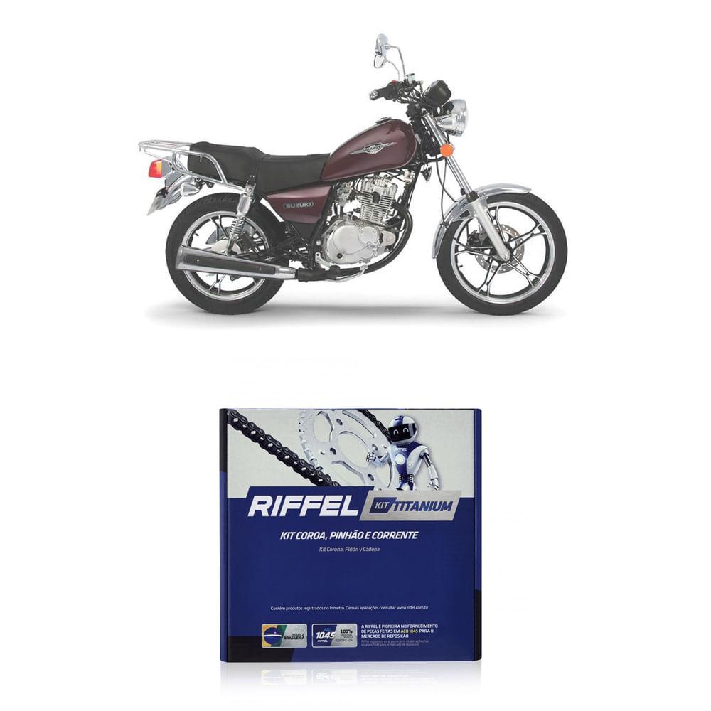 Kit Relação Transmissão Riffel 91049 Intruder 125 2012-17