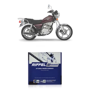 Kit Relação Transmissão Riffel 91049 Intruder 125 2012-17