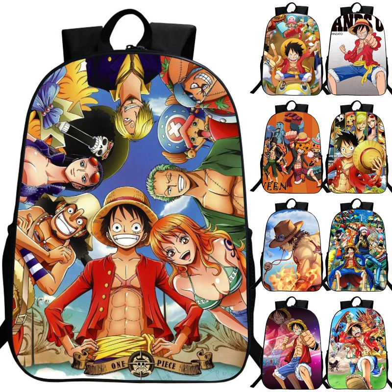 Mochila One Piece anime manga adolescentes escolar do estudante Viagem em  Promoção na Shopee Brasil 2023