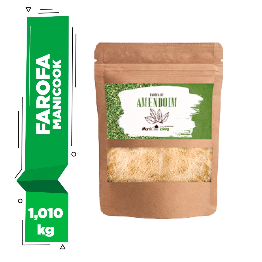 Farofa De Amendoim Manicook Low Carb Sabor Ervas Finas - 250g | Shopee ...