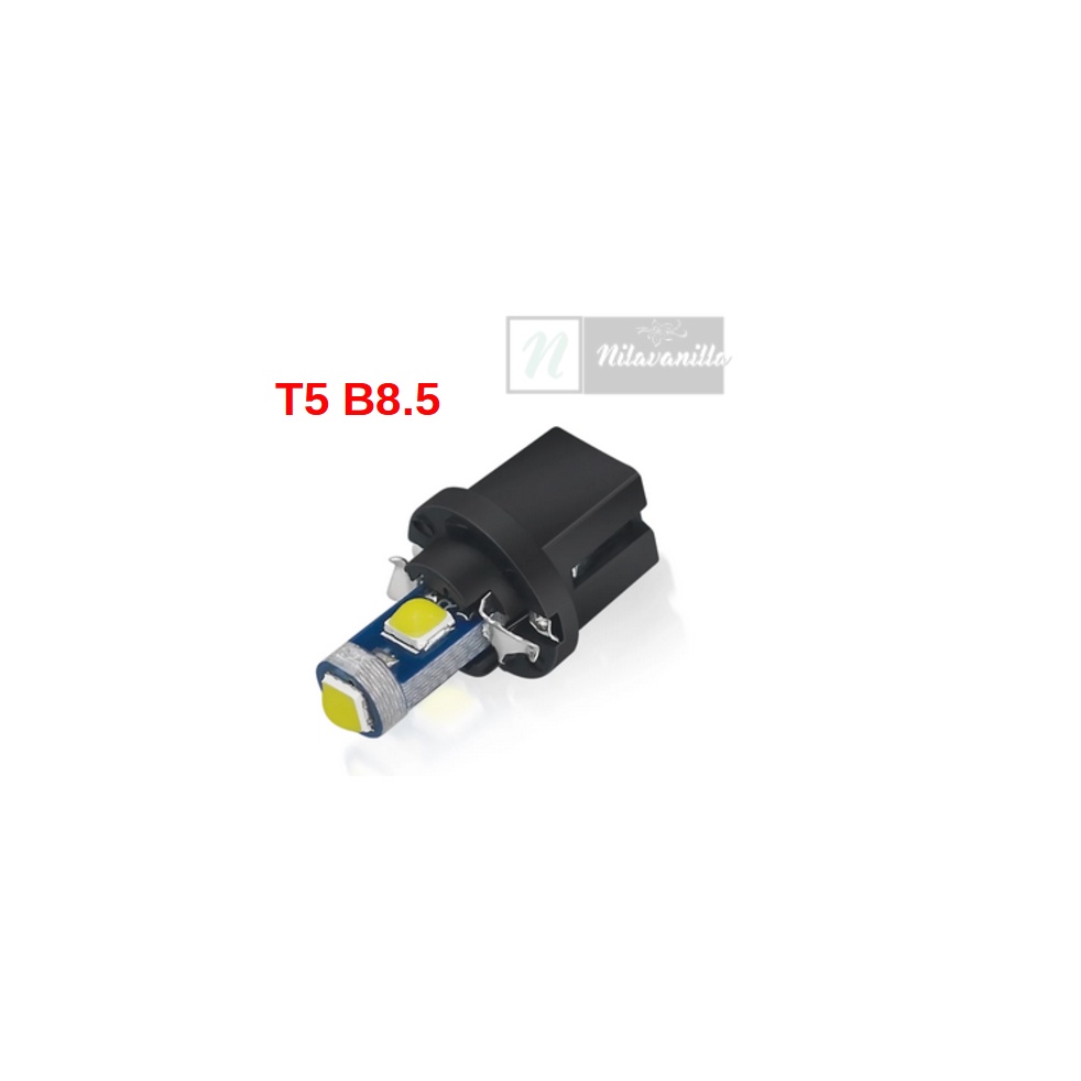 Uma Lâmpada LED PREMIUN T5 B8.5 D Painel BRANCA E AZUL Com Soquete