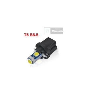Uma Lâmpada LED PREMIUN T5 B8.5 D Painel BRANCA E AZUL Com Soquete