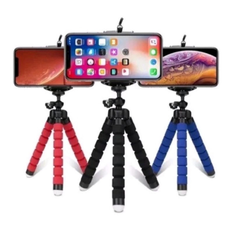 Mini tripé Flexível para Celular com Suporte. ideal para a self, gravações.