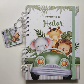 Caderneta De Vacina/Vacinação/Saúde Menino Personalizada C/ Nome Atualizada - Safari Caderneta De Vacina/Vacinação/Saúde Menino Personalizada C/ Nome Atualizada - Safari