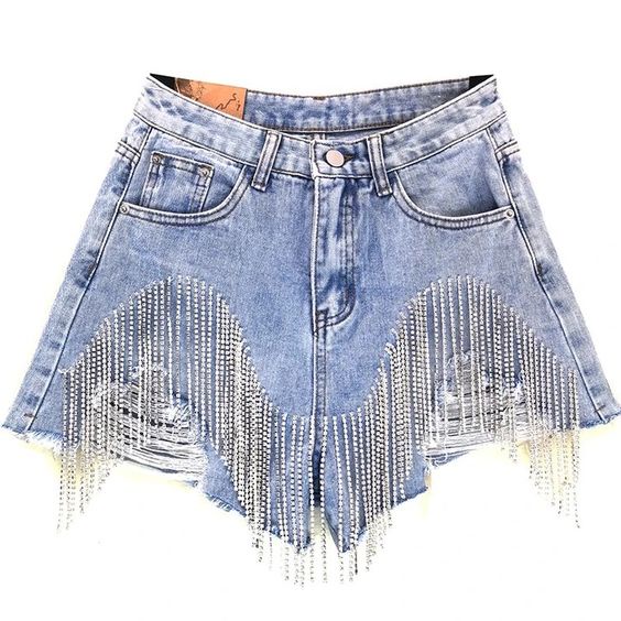 Short Jeans de Strass