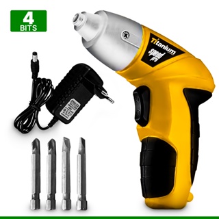 Parafusadeira 4.8v Bivolt a bateria com Carregador Titanium