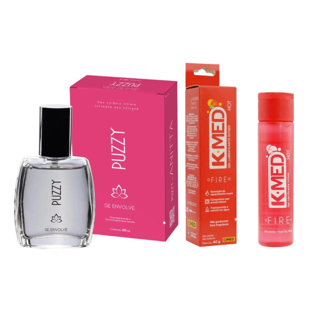 Kit Cimed Puzzy by Anitta Deo Colonia Perfume Intimo Se Envolve 25mL + Gel  Lubrificante Intimo Kmed | Shopee Brasil