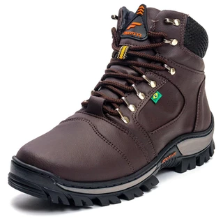 Bota Coturno Adventure Masculino Cano Alto Cadarço Trilha