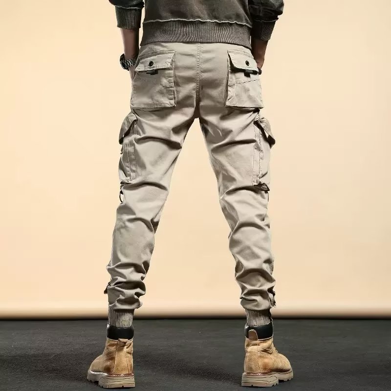 Calça reflexiva xadrez masculina, jogger casual noturno, hip hop