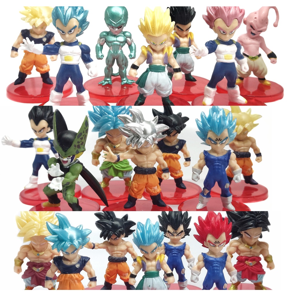 Kit Completo 21 Action Figures Dragon Ball Z