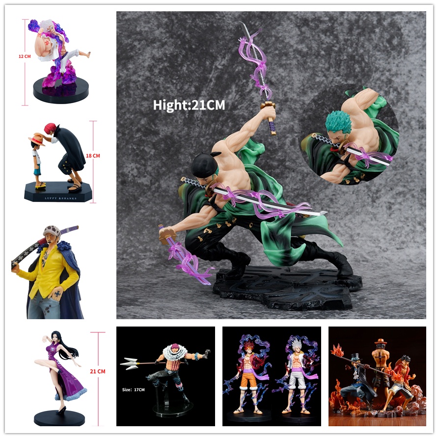 Action Figure Ace Gear 5 Luffy Zoro Battle Ver . Brinquedos Fleam Chopper Sanji Hancock Presentes De Aniversário Presente