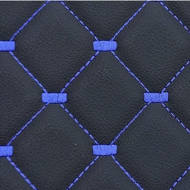 Courvin Acoplado Bordado Diamante Mosaico Preto e Azul 40cm