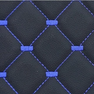 Courvin Acoplado Bordado Diamante Mosaico Preto e Azul 40cm