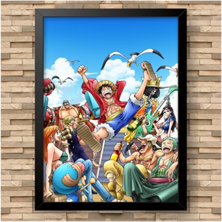 ONE PIECE - Quadros e Placa Decorativa de Parede para quarto e sala tema  Wanted luffy Zoro Nami Usopp Sanji Tony Chopper Robin Roronoa Eiichiro  Quadro parede e decoração séries, filmes e